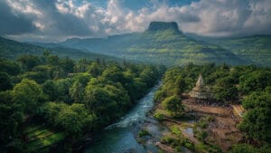 a majestic divine final scene the sacred trimbak